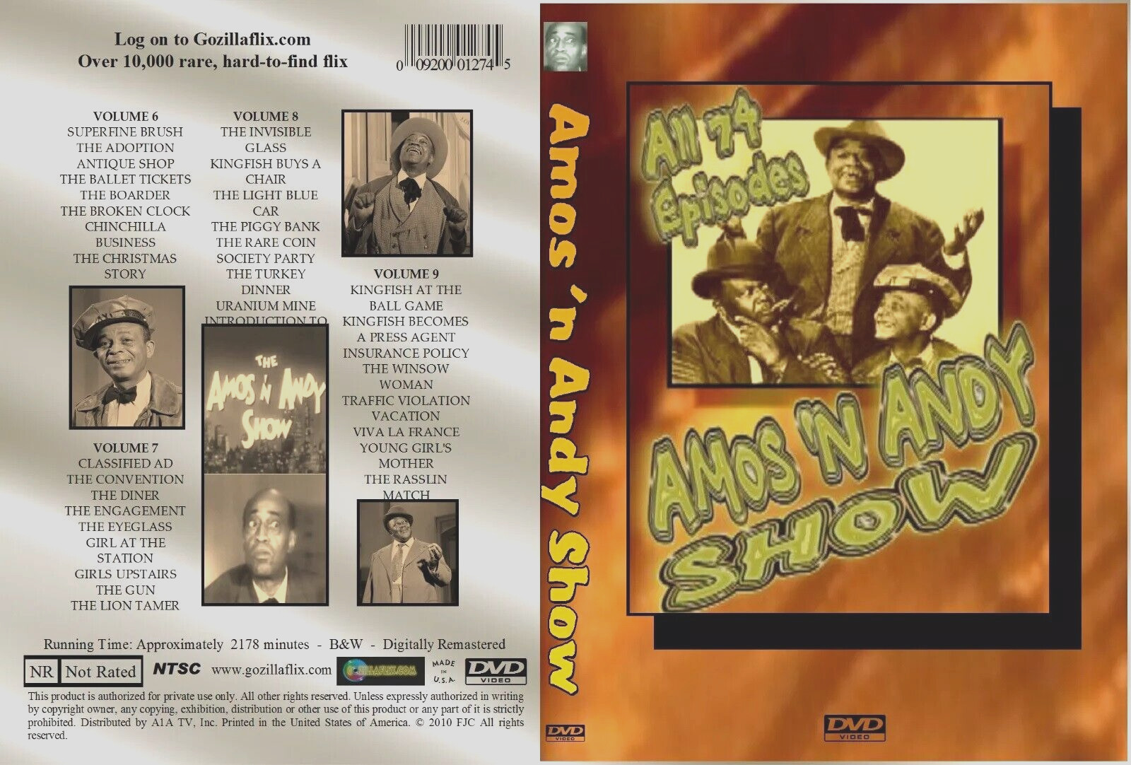 Comedy Series Amos and Andy 74 Episodes DVD Set New