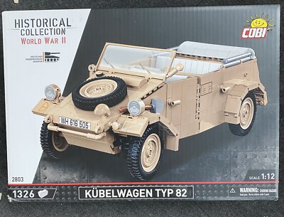 Cobi Historical Collection #2803 WWII Kübelwagen Typ 82 1:12 1326pc - NEW