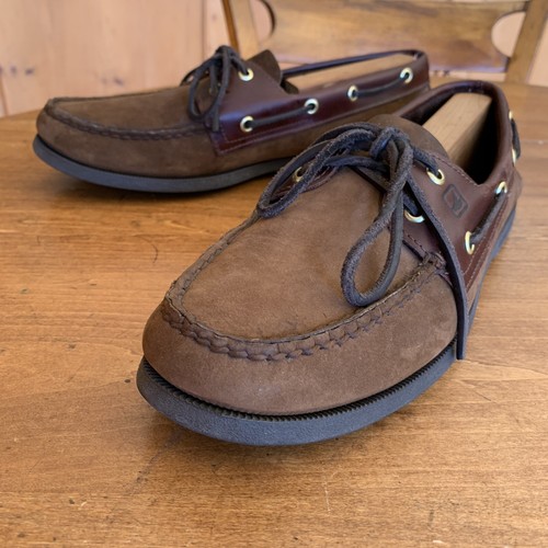 Brown Suede Boat Shoe Size 10 1/2 M 