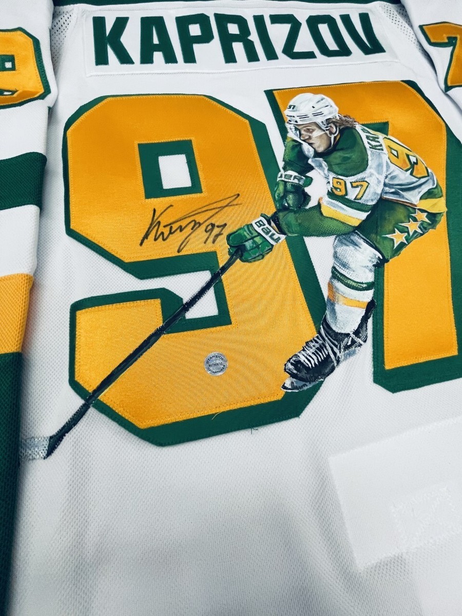 Kirill KAPRIZOV Signed Minnesota Wild Reverse Retro HAND PAINTED