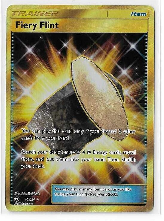 Fiery Flint - 76/70 - Dragon Majest Secret Rare - NM - Pokemon