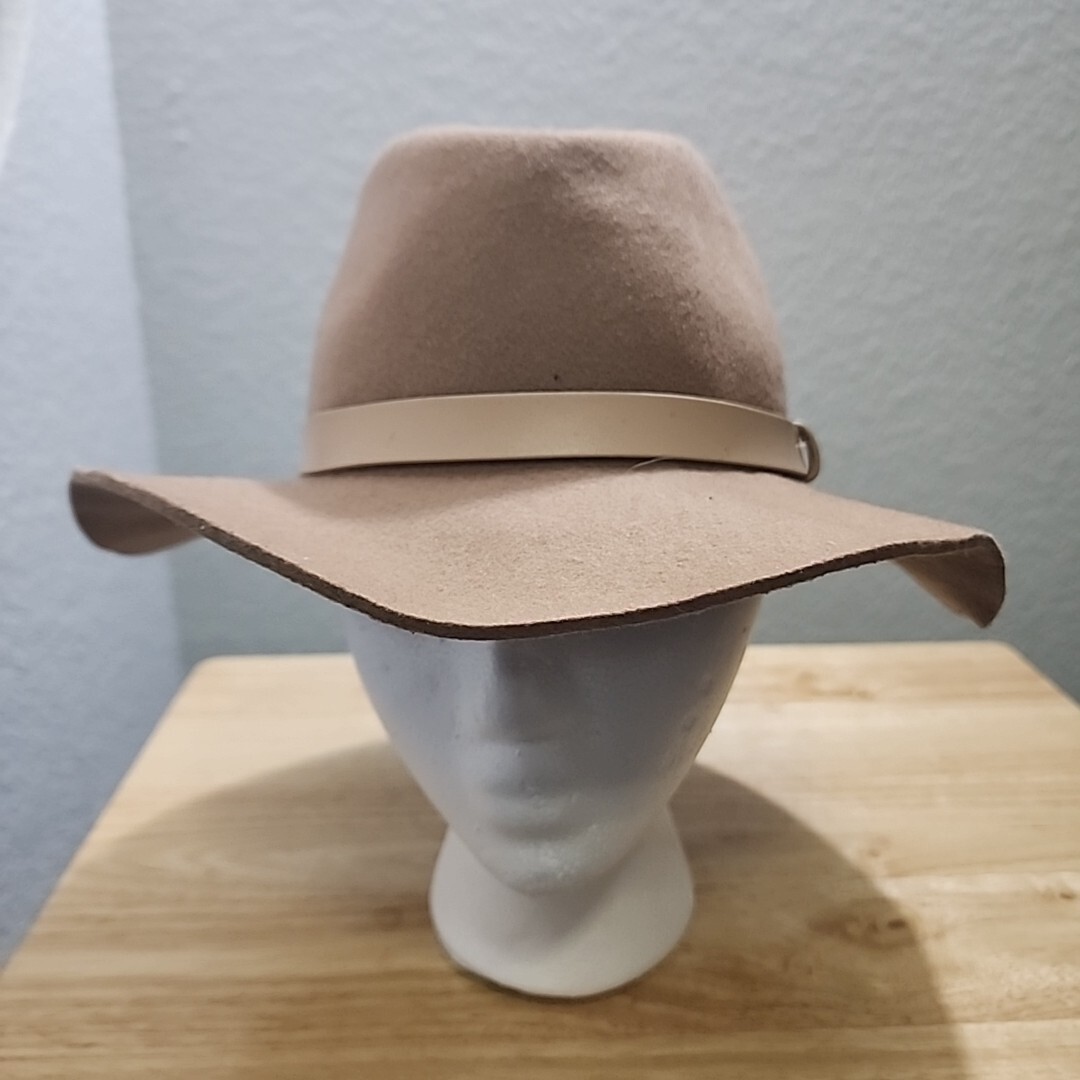 H&M Cowboy Hat Tan Women's Size M/56 100% Wool