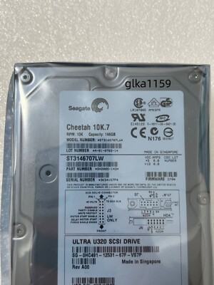 SEAGATE ST3146707LW 146GB 10K.7 3.5'' SCSI U320 68PIN Cache  HARD DRIVE