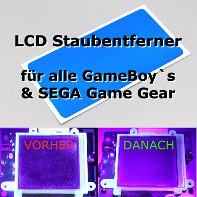 LCD Staubentferner für GameBoy & SEGA Game Gear - Reparatur Hilfe
