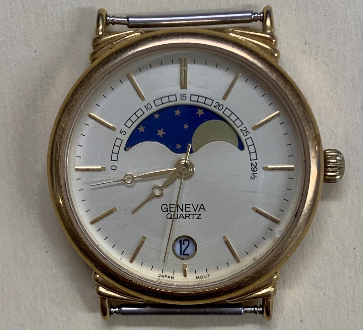 Vintage Rare Geneva Quartz Wrist Watch Vintage Rare Geneva Quartz with Raised | Mercari main image 3