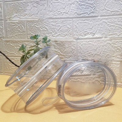 Transparent Semi-Circular Multifunctional Storage Bag Dustproof Doll Storage -yp