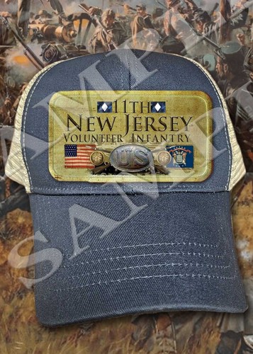 11th New Jersey Vol. Infantry Civil War Themed Classic Trucker ballcap/hat