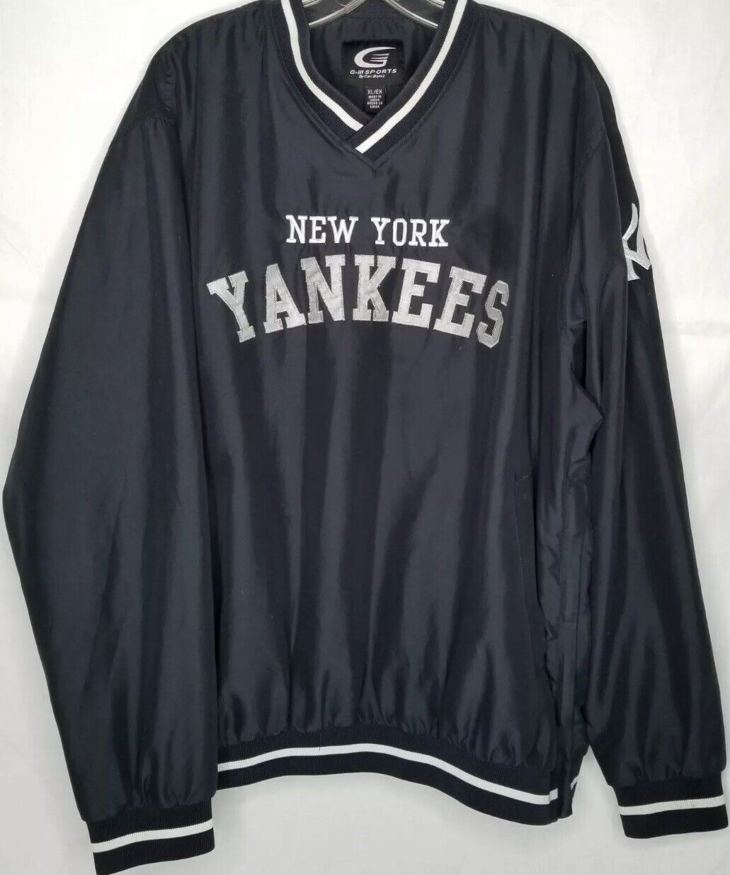 New York Yankees Pullover G-III Sports Blue Jacket Embroider Size M Brand  New