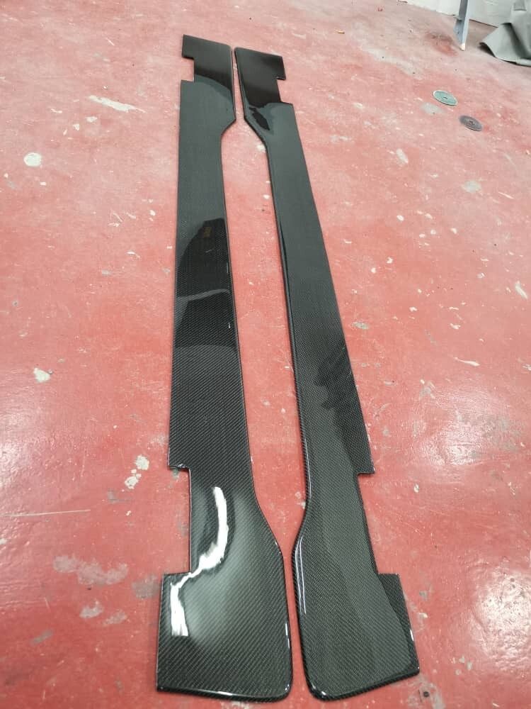Fit For Nissan R32 GTR PANDEM Carbon Fiber SIDE SKIRT EXTENSIONS