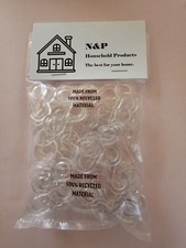 50 Clear, Extra Strong Gutter Hooks/Clips for Christmas, Xmas & String Lights