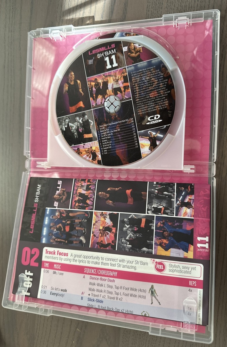 Les Mills SH'BAM Release 11 Sizzler Set w/ DVD, Music CD +