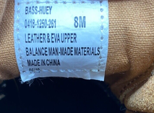 G.H. Bass Duck Rain Boots Size 8 Waterproof NOS Discontinued Bass-Huey Low Top - Picture 5 of 11