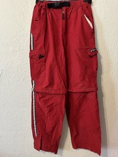 VTG 90s Y2K No Boundaries Mens S Cargo Pants Skate Zip Baggy Grunge Convertible