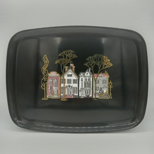 Garfinckel's Mid Century DC Row Houses Couroc Tray Monterey California Plate - Picture 2 of 8