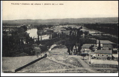 Toledo Espana Tarjeta postal Spain ~1910/20 Fabrica de Armas y cristo de la Vega