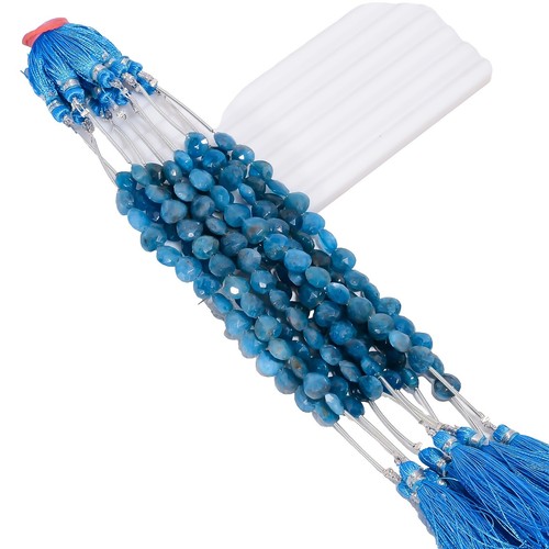 10Pcs 25x25x13mm Blue Sand Stone Love Heart Horizontal Holes Beads