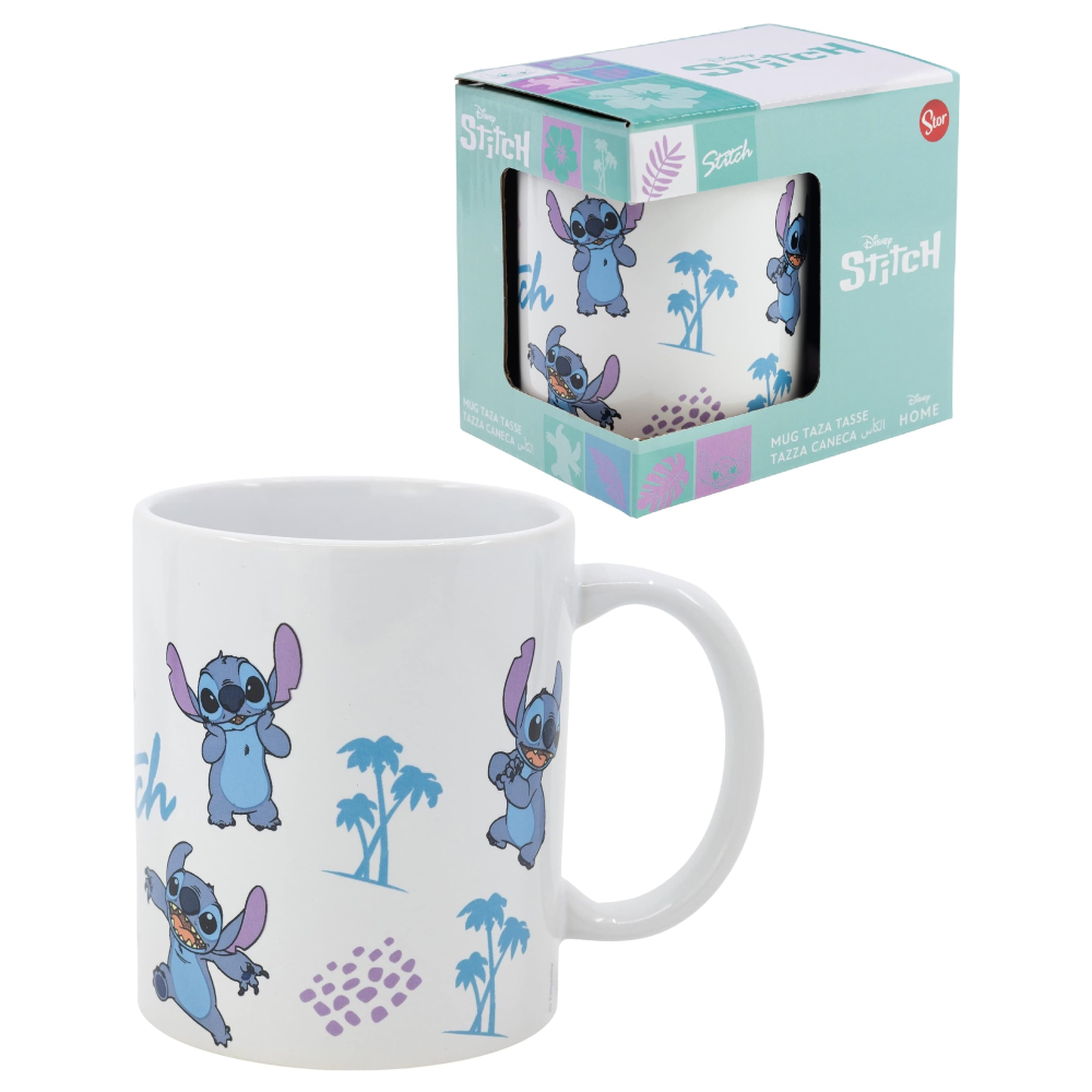 TAZZA MUG IN CERAMICA STITCH DISNEY 320 ML IN CONFEZIONE - 88136