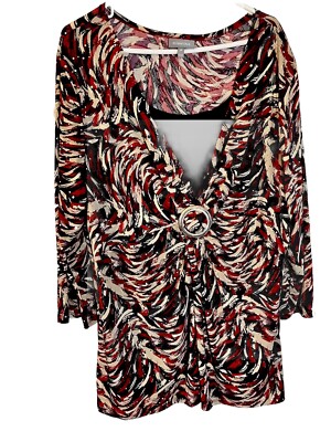 Essentials Women's Sequined Blouse Size 2X Pre-Owned