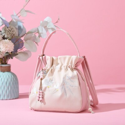 Chinese Traditional Hanfu Bag Embroidery Satchel Handbag