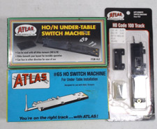  3 HO Atlas switch machines in original boxes