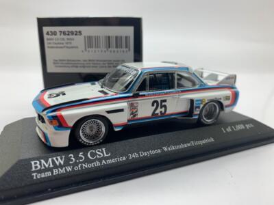 BMW 3.5CSL IMSA ミニチャンプス1/43。 ○ MINICHAMPS「1⁄43 BMW 3.5