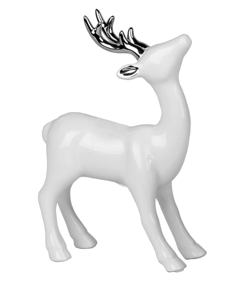 Hirsch Deko Tier Figur Garten Skulptur Statue Rentier Elch Reh Bock Geweih Büste - Bild 1 von 1