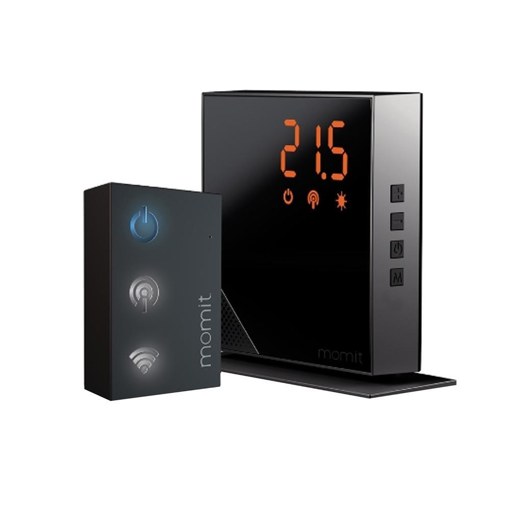 MOMIT CRONOTERMOSTATO INTELIGENTE Wi-Fi / LED COLORE NERO