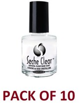 Pack Of 10 - Seche Vite Crystal Clear Base Coat .5Oz