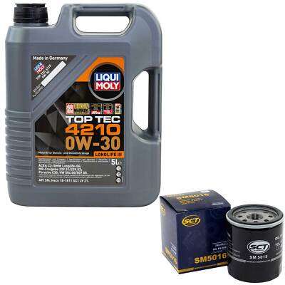 Motoröl Set 0W-30 5 Liter + Ölfilter SM 5016 für Dodge Avenger Journey 2.0 2.4