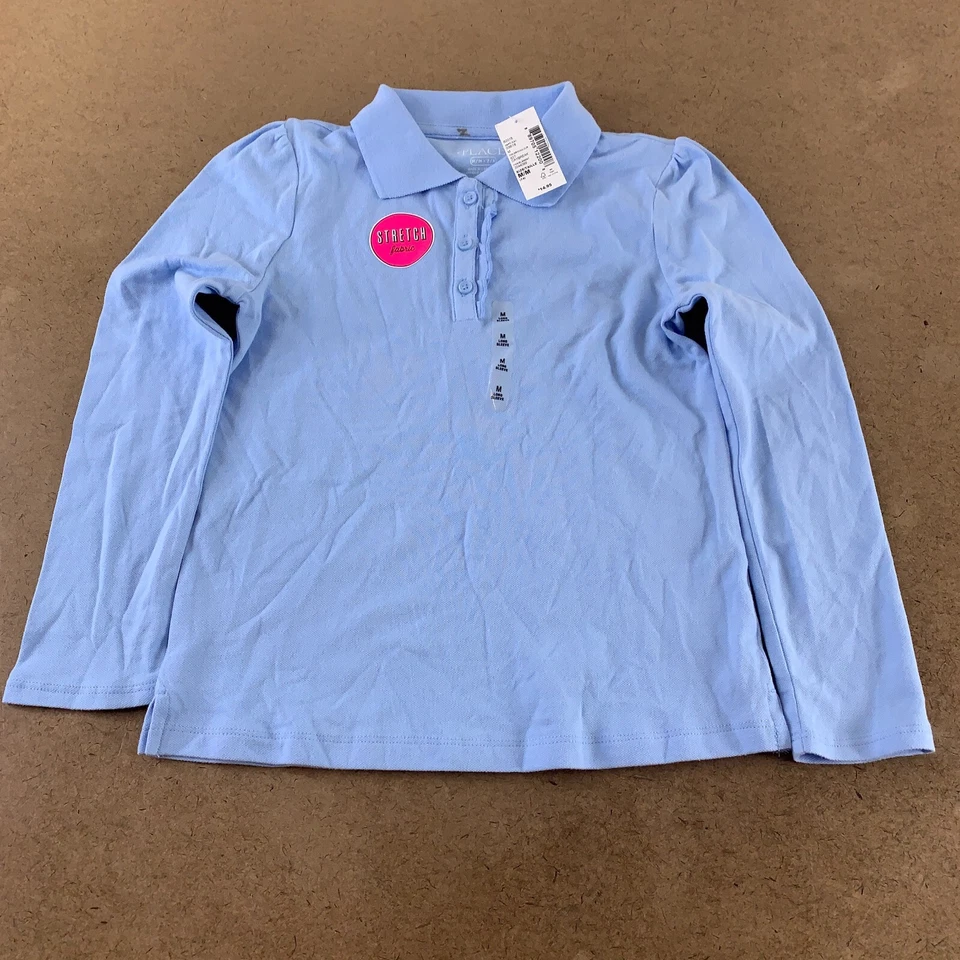 Polos The Children's Place Niñas Medianos 7/8 Amarillo Manga Corta Azul Manga Larga Foto 2 de 4