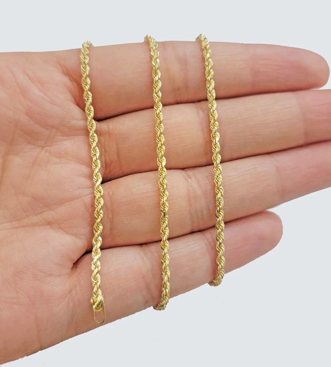 18 karat 2024 gold rope necklace