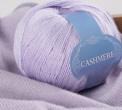 Cashmere Wolle - Flieder - 3 x 50 gr. + 3 x Nähfaden - heller wie auf dem  Foto!