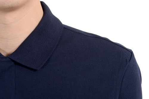 Versace Collection Men's Navy Blue Pocket Short Sleeve Polo Shirt - Picture 4 of 5