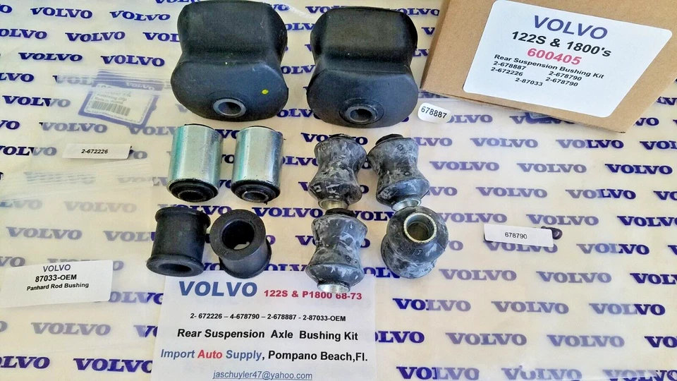 Kit de buje de suspensión trasera Volvo 122S P1800 1800E y 1800ES 68-73 - 600405 Foto 3 de 3