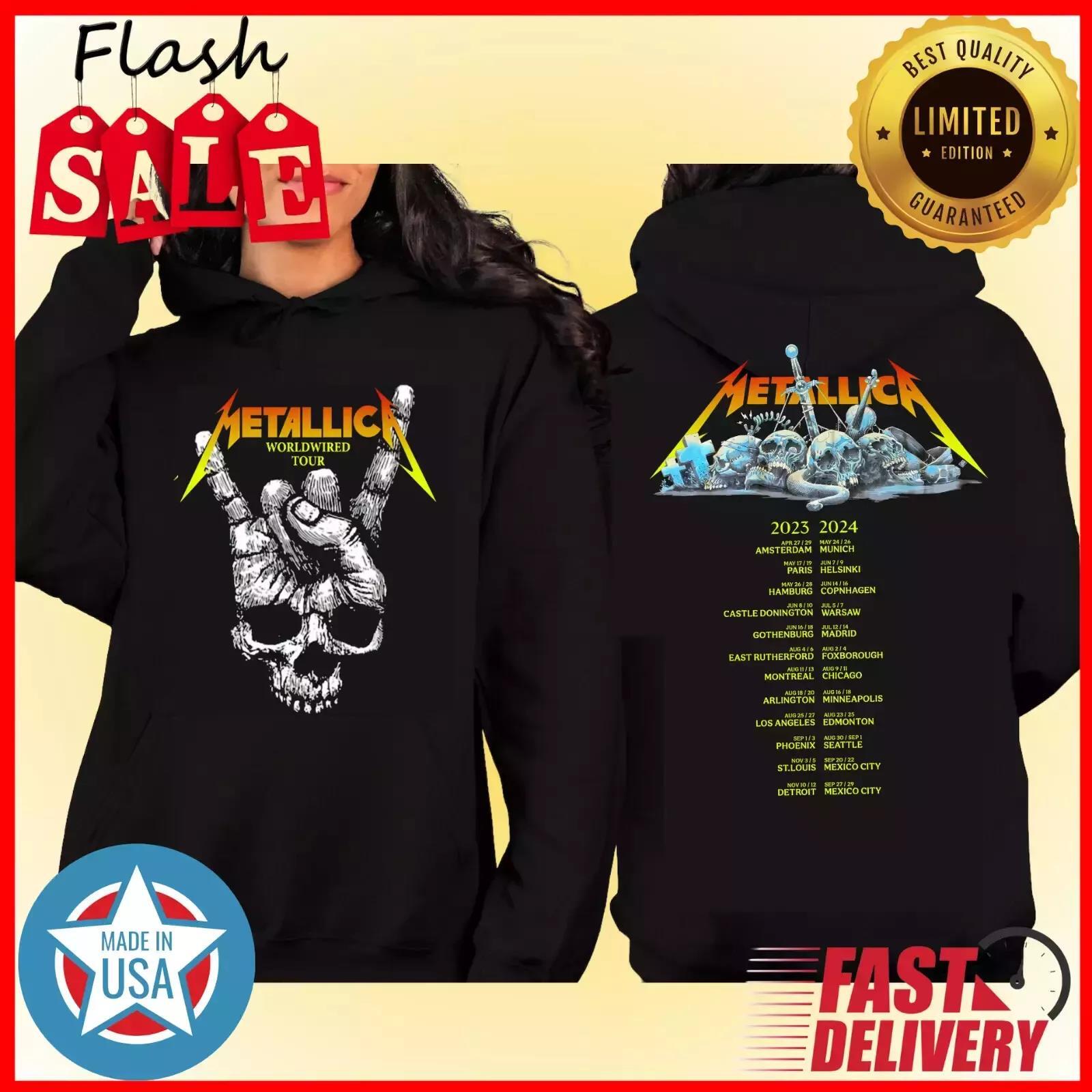 SALE  Metallica Band Metal Tour Hoodie 3d - all printed