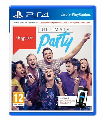 PS4 Singstar Ultimate Party Music Karaoke Family Fun Game EXCELLENT Condition