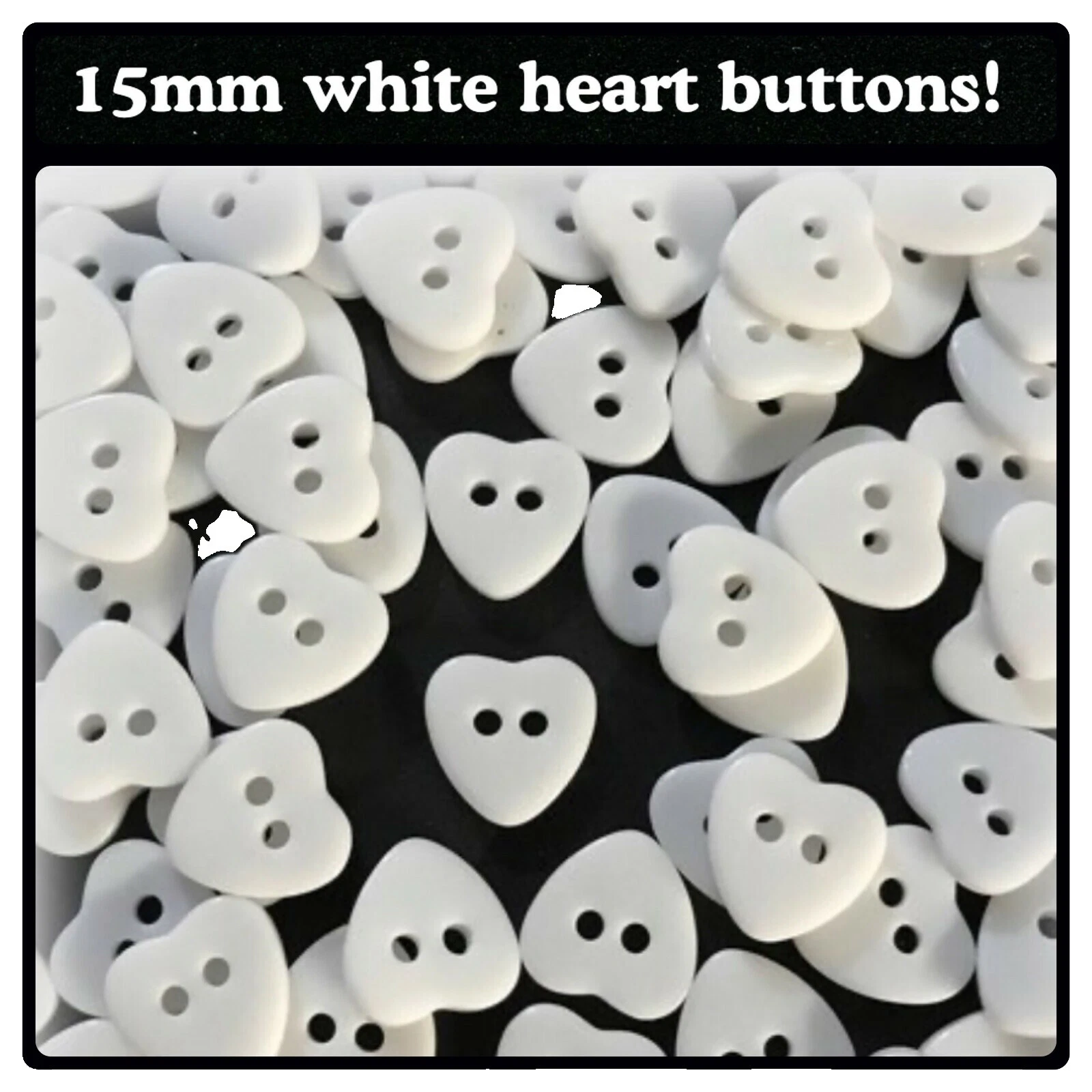 Resin Heart Costumes Sewing Buttons