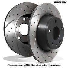 DISCOS DE FRENO TRASEROS RANURADOS PERFORADOS 286 MM PARA AUDI TT 8J 1.8 2.0 TFSI TDI QUATTRO