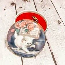 Vtg 1991 Kitten On The Keys Ardleigh Elliott Coby Carlson Music Box Cat Piano