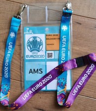 EURO 2020 OFF. LANYARD 2021 NETHERLANDS DENMARK WALES ITALY ENGLAND SPAIN FRANCE