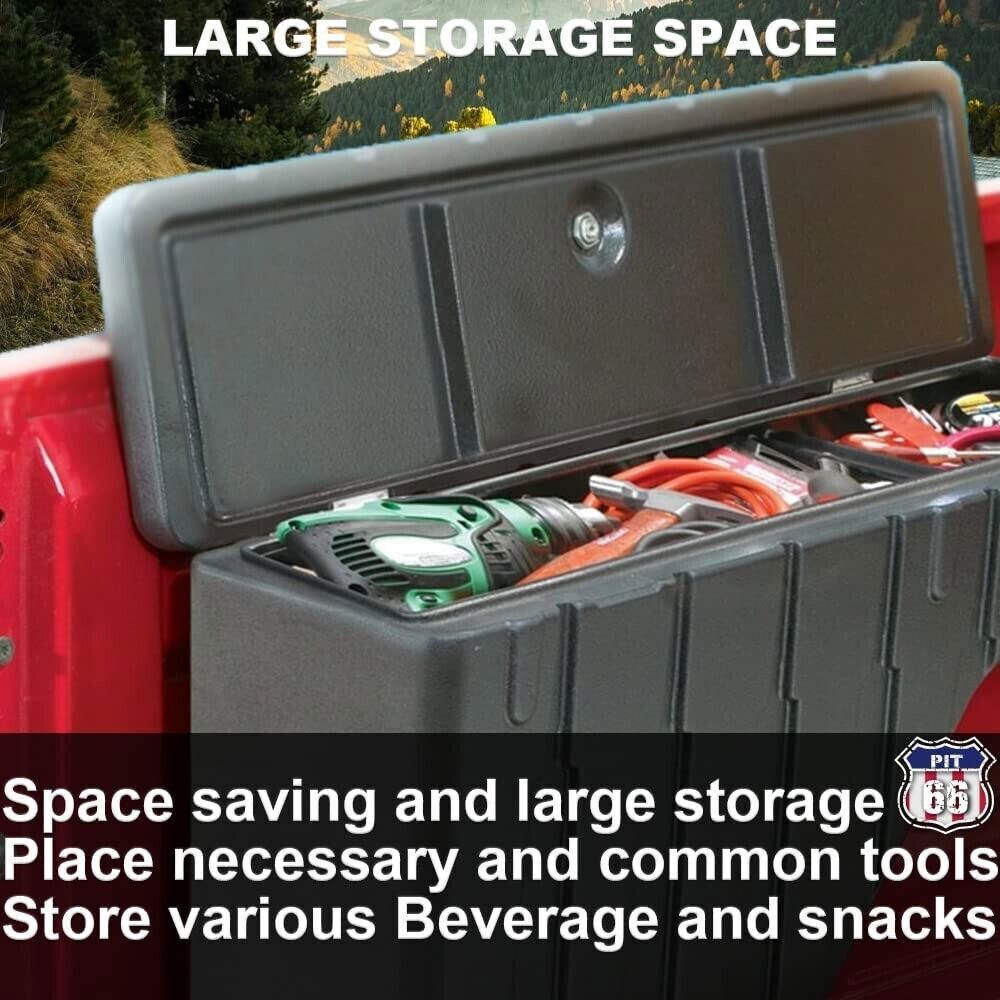 Fit For Nissan Frontier 2005-2019 Lockable Storage Box Case Truck