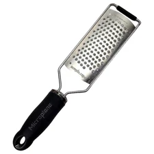 Microplane Gourmet Series Fine Cheese Grater Rubber Black Grip Handle Vintage