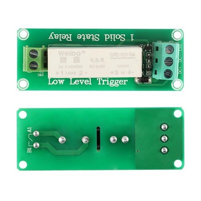 12V 1 Channel Solid State Relay Module, Low Level Trigger, 5A DC Control for ...