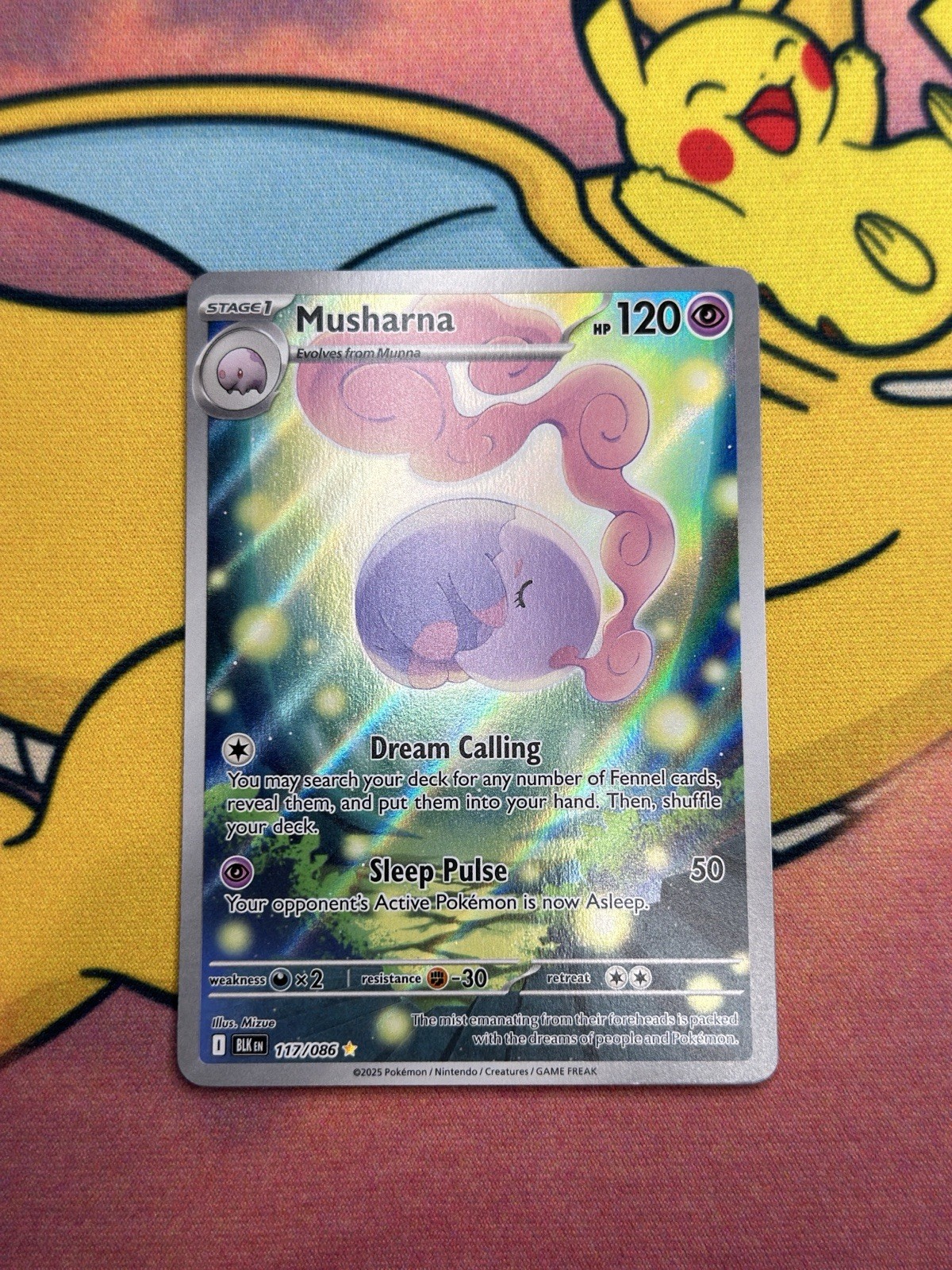 Pokémon TCG Musharna 117/086 Black Bolt Set Near Mint