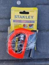 25 Ft. Lever Lock High Visibility Tape Measure | Leverlock Stanley