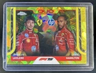 2025 Topps Chrome Sapphire F1 Charles Leclerc Lewis Hamilton Yellow Duo #/75