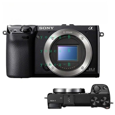 Sony Alpha NEX-7 Mirrorless Digital Camera Body Only 24.3 MP Black Tripod Thread