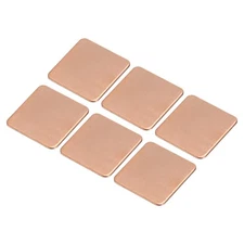 Heatsink Copper Pad Shim 15mmx15mmx0.6mm Thermal Conductive Heat Sink 6Pcs