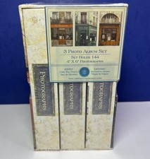 Tri-Coastal Design 3 Photo Album Set Holds 144 4 x 6" Photos - French Theme