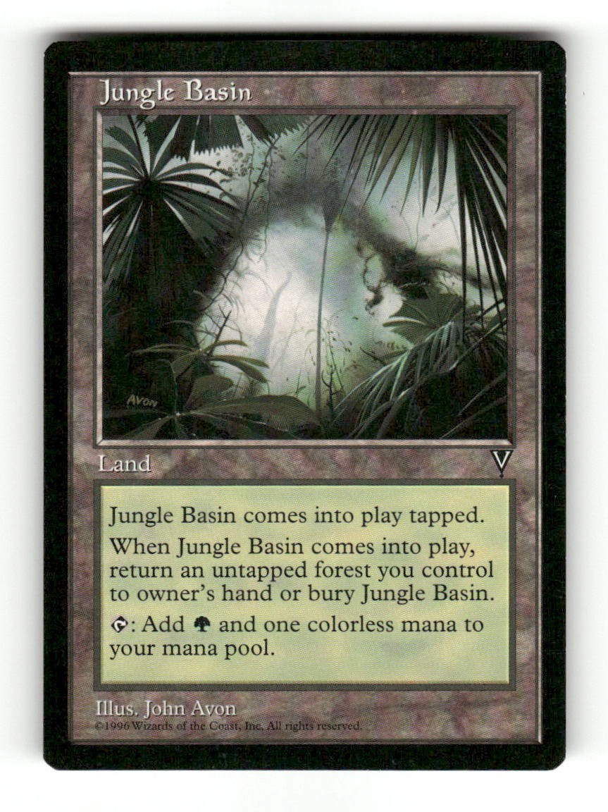 Jungle Basin Uncommon Visions Magic: The Gathering Near Mint